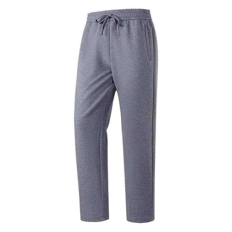Herren Slim-Fit Freizeithose aus atmungsaktivem Funktionsfleece mit Kordelbund, Reißverschlusstaschen & Rippbündchen Echoarchiv