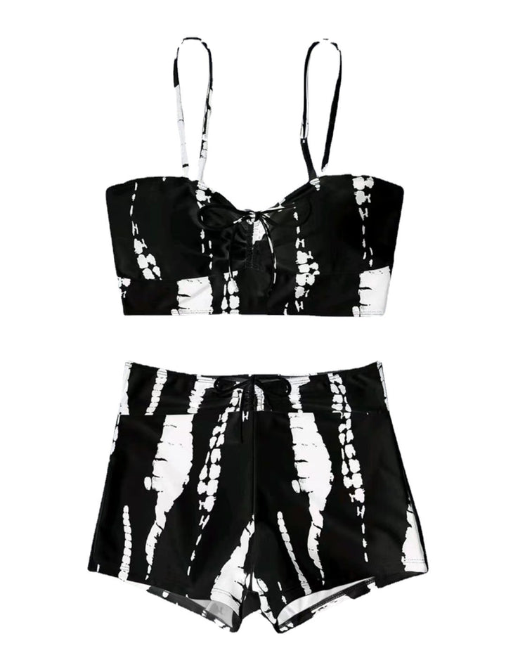 Damen Zweiteiliges Badeoutfit mit verspieltem Knotendesign Echo Archiv