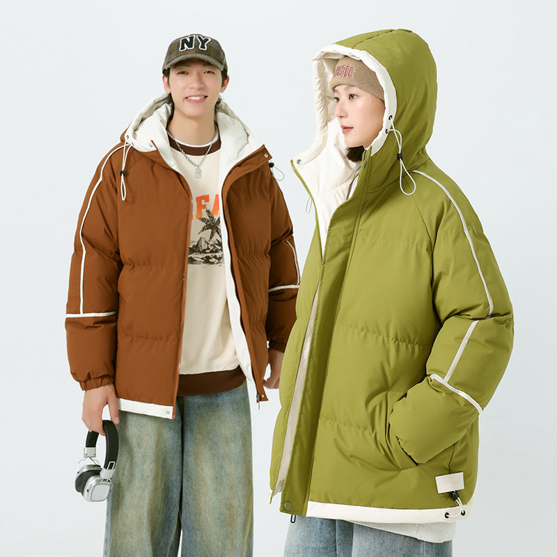 Herren modische Kapuzenjacke mit hochwertiger Füllung und funktionalen Taschen Echoarchiv