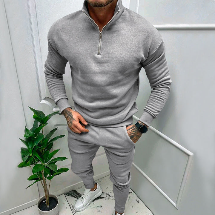 Herren Sportlicher Pullover mit Stehkragen Echoarchiv