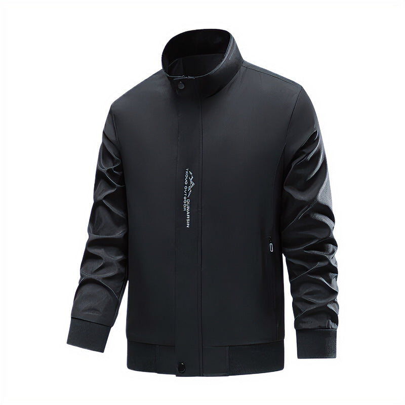 Herren Sportliche Übergangsjacke mit hochschließendem Kragen und seitlichen Reißverschlusstaschen Echo Archiv