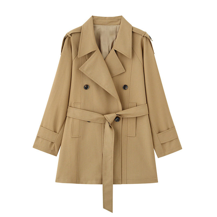 Damen Eleganter Trenchcoat mit Taillengürtel Echoarchiv