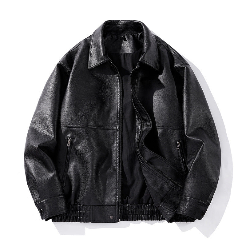 Herren Kunstlederjacke mit elastischem Bund Echo Archiv