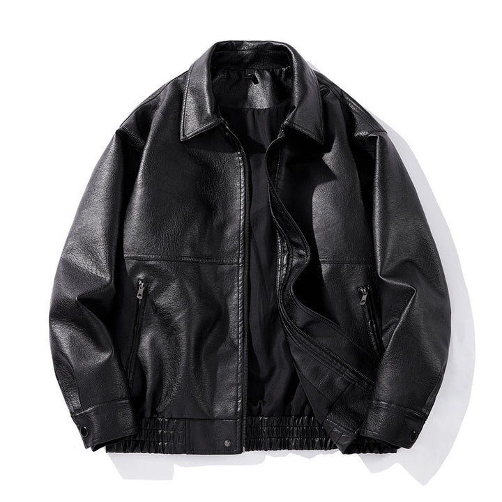 Herren Kunstlederjacke mit elastischem Bund Echo Archiv