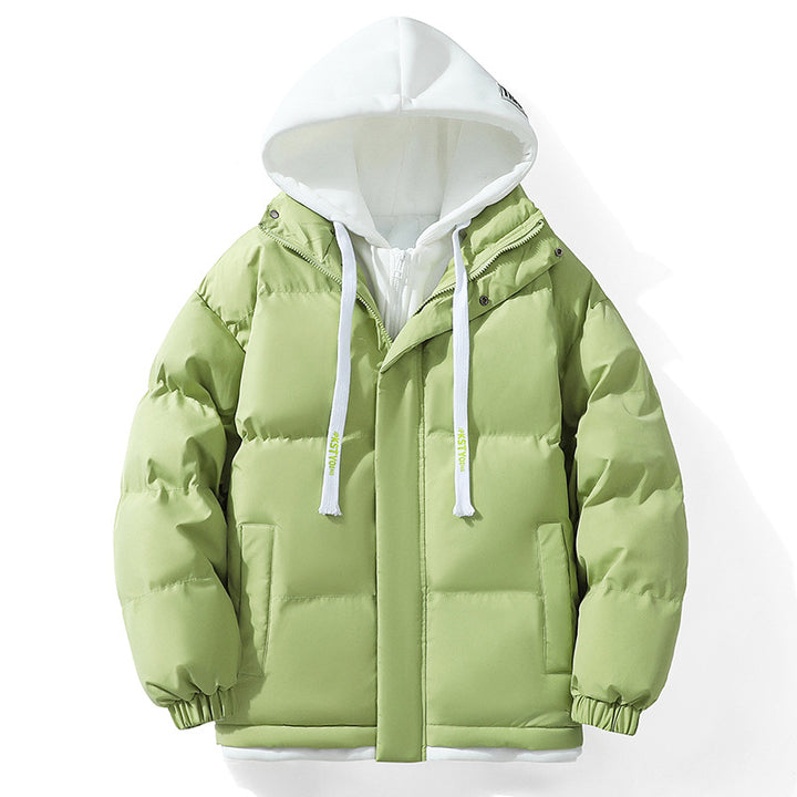 Unisex Wattierte Kapuzen‑Steppjacke mit Double‑Layer Kapuze und elastischen Bündchen Echo Archiv