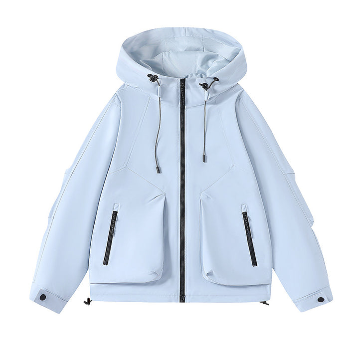 Herren Nano-Technik Softshell-Herrenjacke mit wasserabweisender Membran, großen Fronttaschen und verstellbarem Kordelzug – Taviero