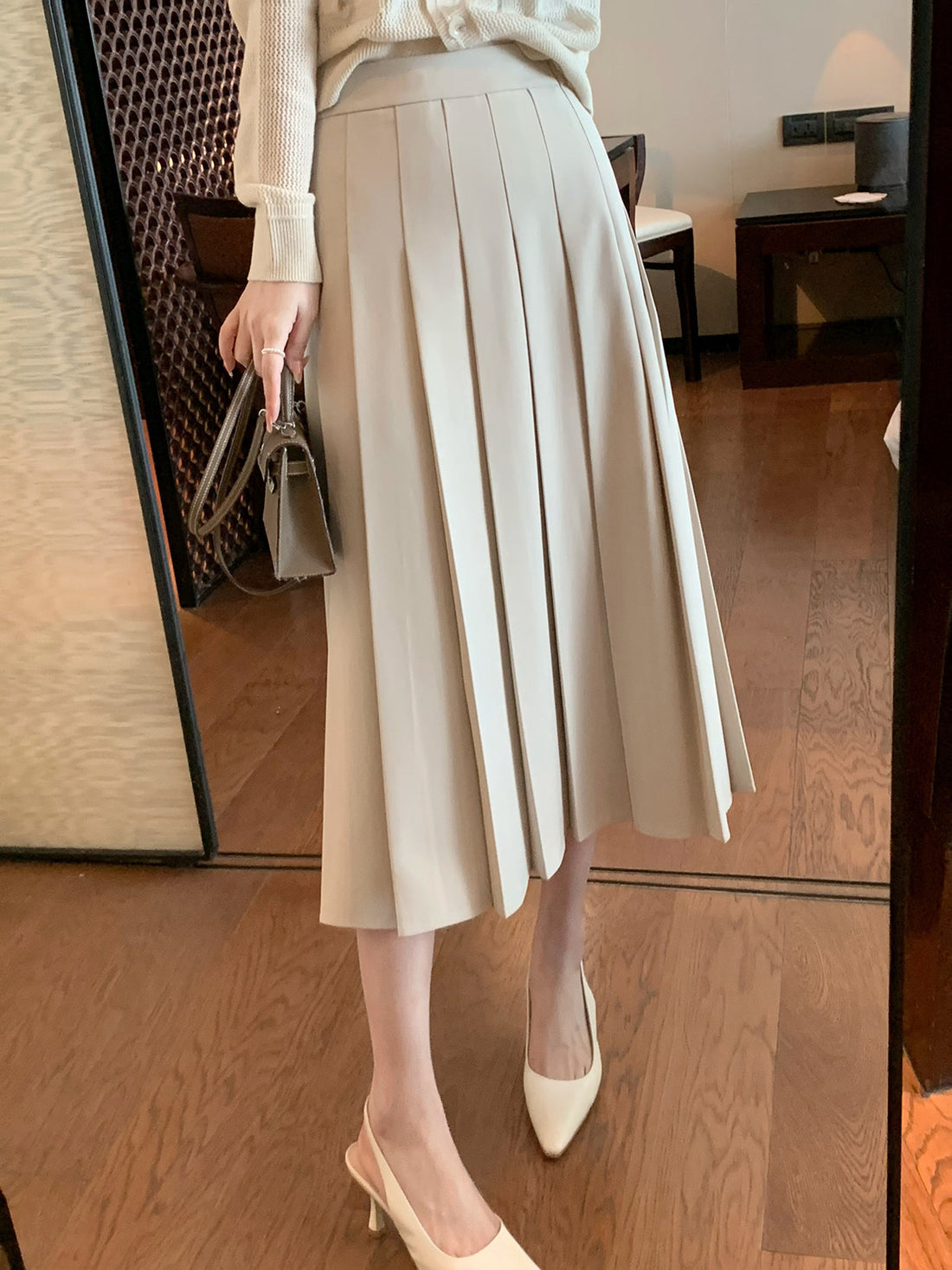 Damen Eleganter Plisseerock Echoarchiv