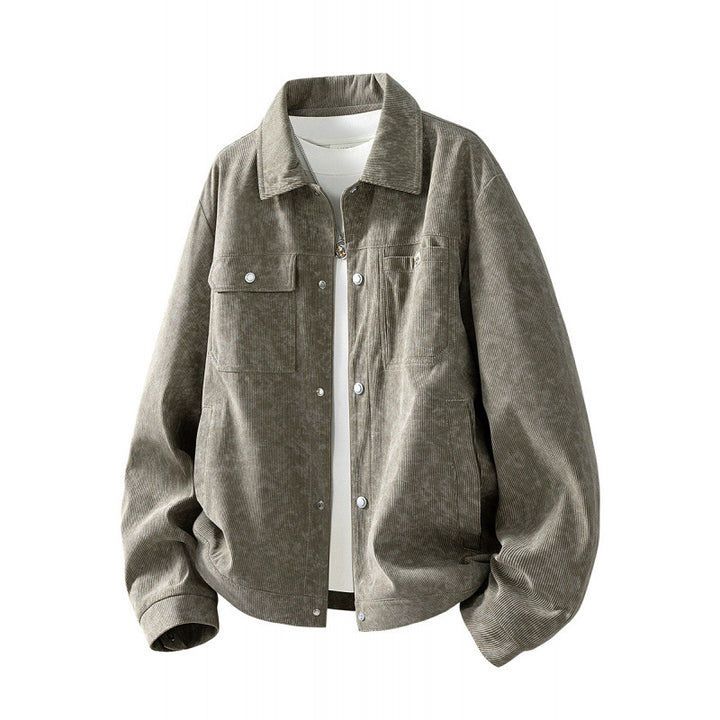Herren Gemusterte Cordjacke mit praktischen Taschen Echo Archiv