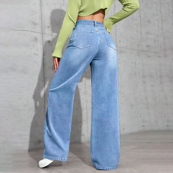 Damen High-Waist Palazzo-Jeans mit extra weitem Bein und soften Falten Echo Archiv