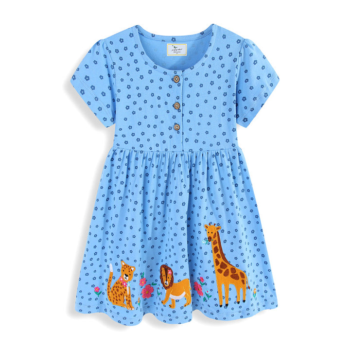 Mädchen Sommerkleid mit tierischem Motiv Echo Archiv