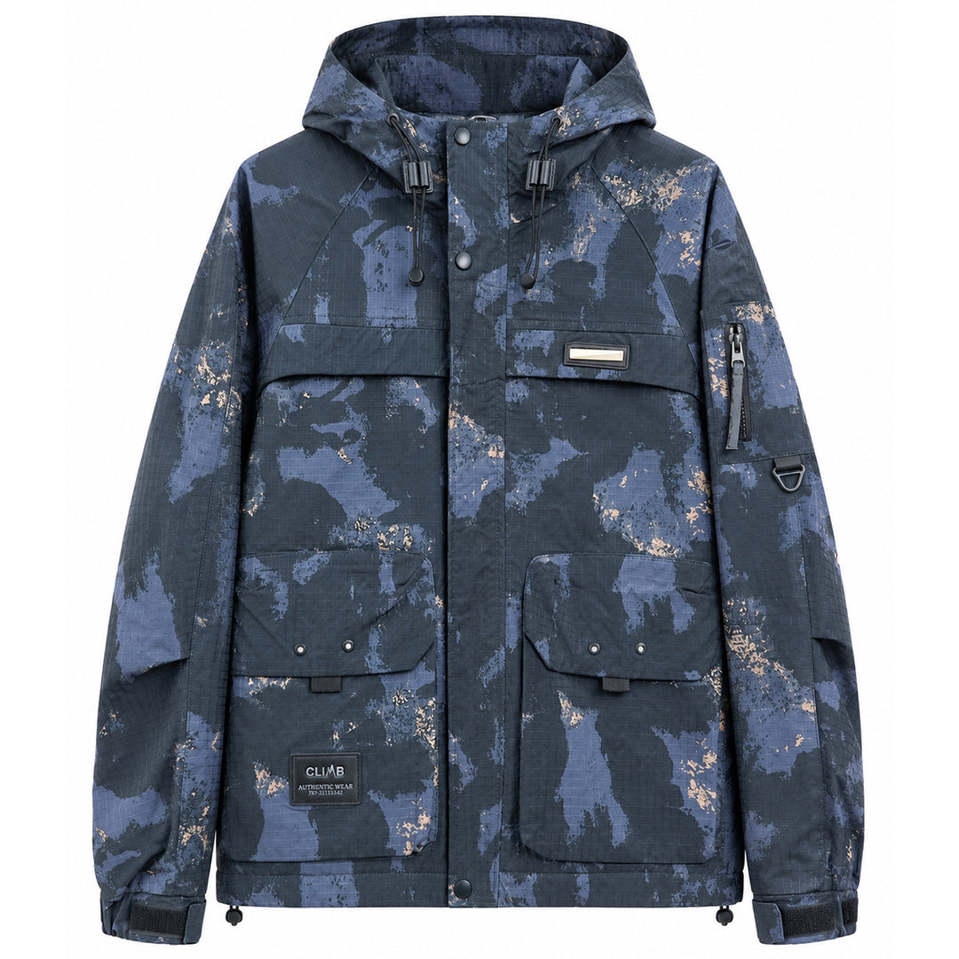 Herren Funktionale Outdoor-Jacke mit hohem Kragen – Taviero