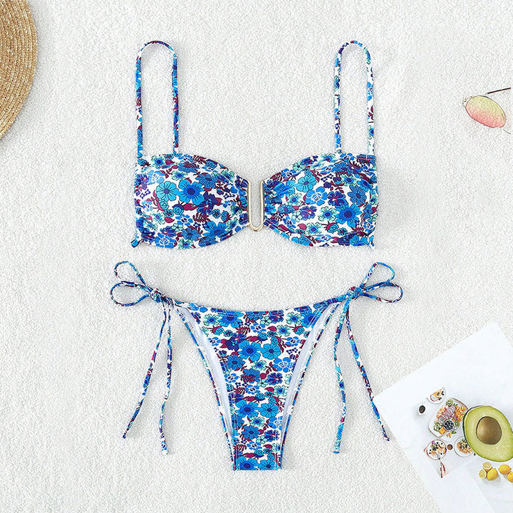 Damen Push-Up-Bikini mit verstellbaren Trägern und elegantem Schnitt Echo Archiv