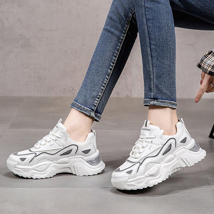 Damen Sportliche Chunky Sneakers mit atmungsaktiver Oberflächenstruktur Echo Archiv