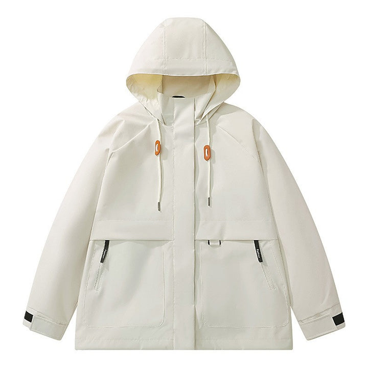 Herren Minimalistische Funktions-Kapuzenjacke mit verdeckten Reißverschlusstaschen & Kordelzug Echo Archiv