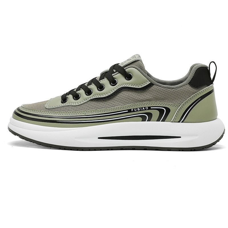 Herren Leichter atmungsaktiver Mesh-Sneaker mit ergonomischer Plateausohle Echoarhiv