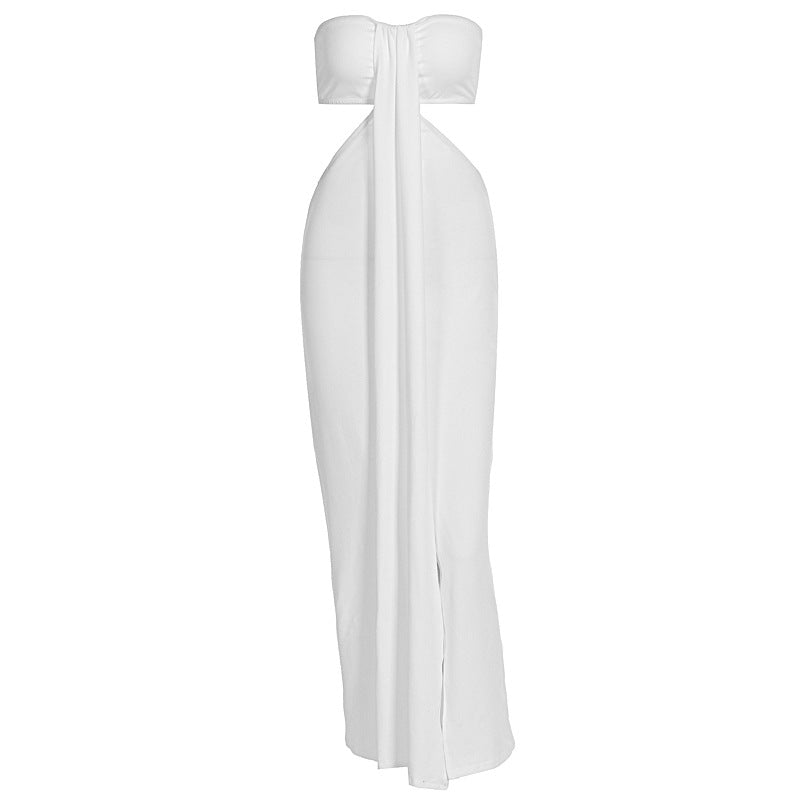 Damen Trendiges Maxikleid im Wickelstil Echo Archiv