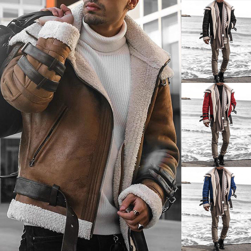 Herren Fliegerjacke mit luxuriösem Kunstfellfutter und modernen Akzenten Echoarchiv