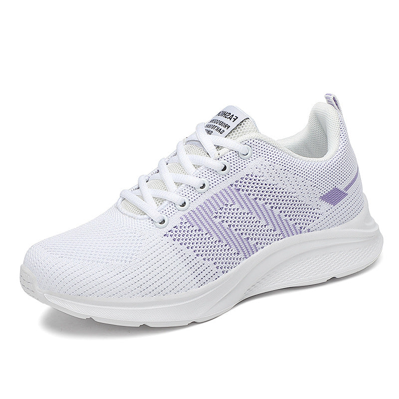 Damen nan leichter Strick-Fitnesssneaker mit nahtlosem Obermaterial, adaptiver EVA-Dämpfung und ergonomischem Fersenpolster Echo Archiv