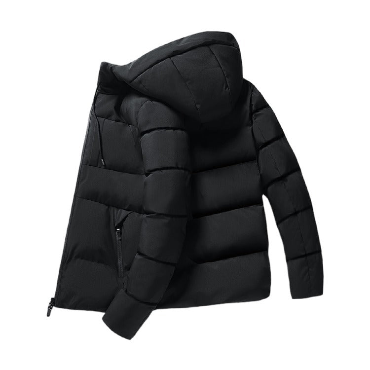 Herren isolierte Steppjacke mit praktischer Kapuze Echoarchiv