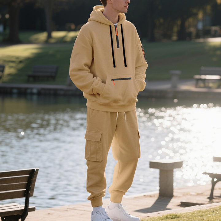 Herren sportliches Kapuzenpullover und Jogginghose Set Echoarchiv
