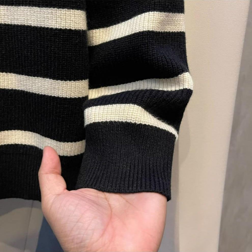 Herrenmode Strickpullover mit Stehkragen Echo Archive