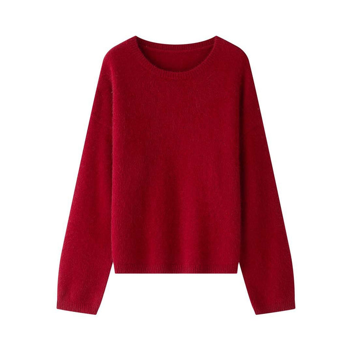 Damen Oversize-Feinstrickpullover mit voluminösem Schlauchkragen und weiter Silhouette Echoarchiv