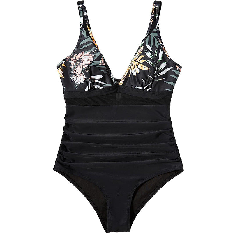 Damen Einteiler Badeanzug mit ansprechendem Leopardenmuster und figurformendem Design Echo Archiv