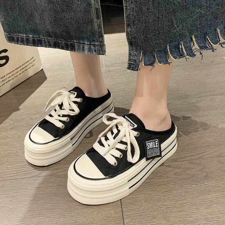Damen Lässige Canvas-Sneaker mit strapazierfähigem Obermaterial und unverwechselbarem Design Echo Archiv