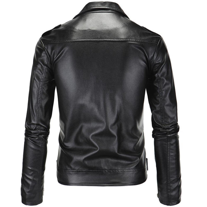 Herren stylische Bikerjacke aus hochwertigem Kunstleder Echoarchiv