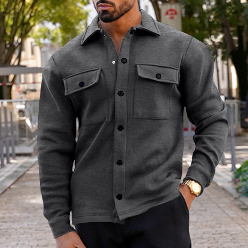 Herrenutility-Jacke mit bequemem Knopfverschluss und praktischen Taschen Echoarchiv
