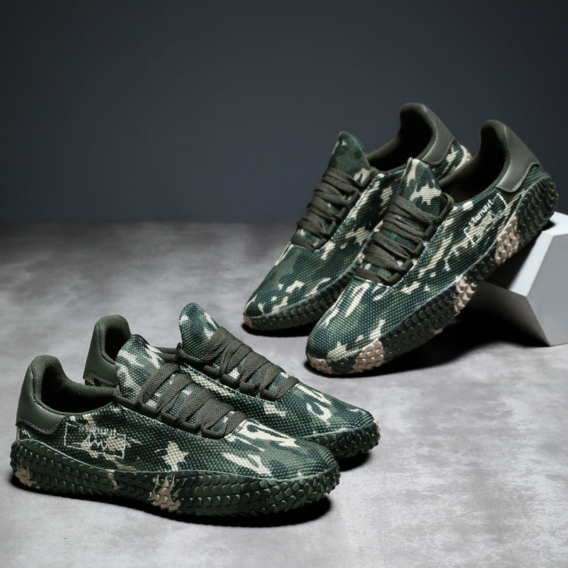 Herren Camouflage Strick-Sneaker mit griffiger Wabenprofilsohle und gepolstertem Knöchelkragen Echo Archiv