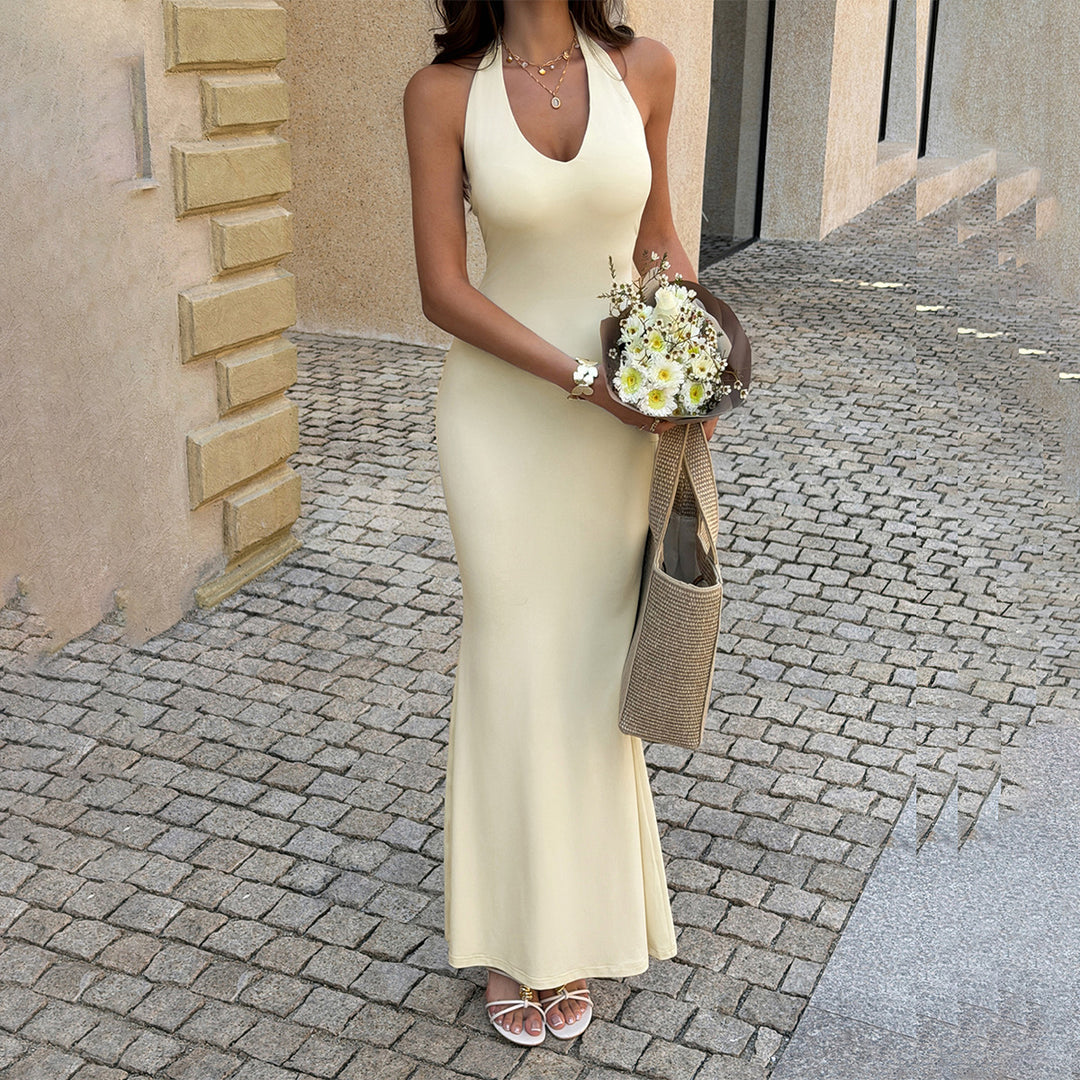 Damen Figurbetontes Abendkleid mit Halterrücken Echo Archiv