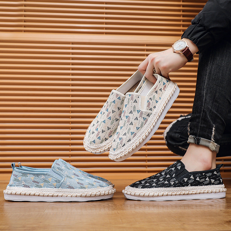 Damen Modische Slip-On Schuhe mit buntem Muster – Lioré