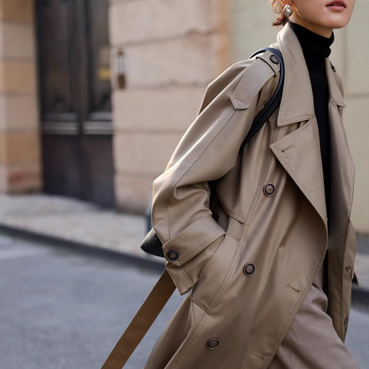 Damen eleganter Trenchcoat Echoarchiv