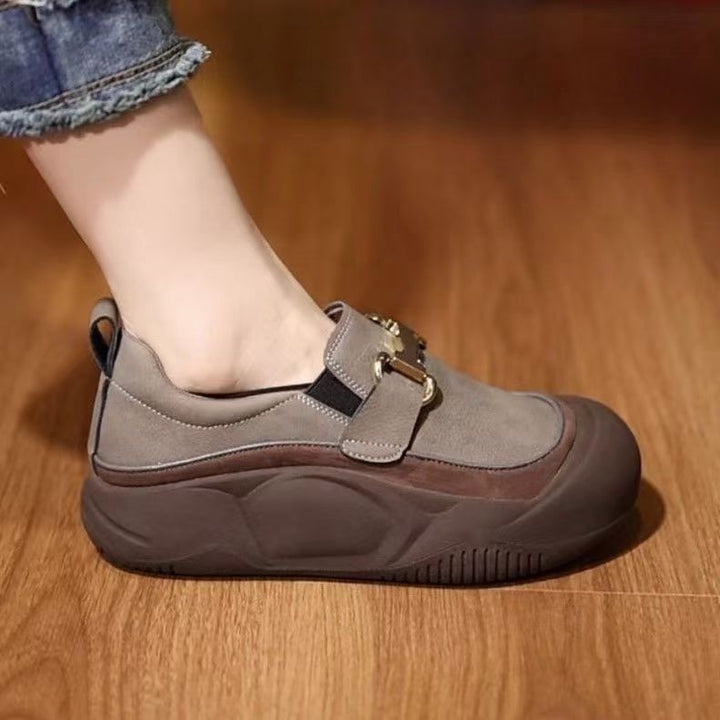 Damen Komfortabeles Slip-On Sneakers mit modischer Schnalle Echo Archiv
