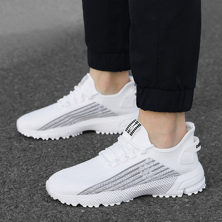 Herren nan atmungsaktive Stricksneaker mit profilierter Laufsohle und gepolsterter Fersenmanschette Echo Archiv