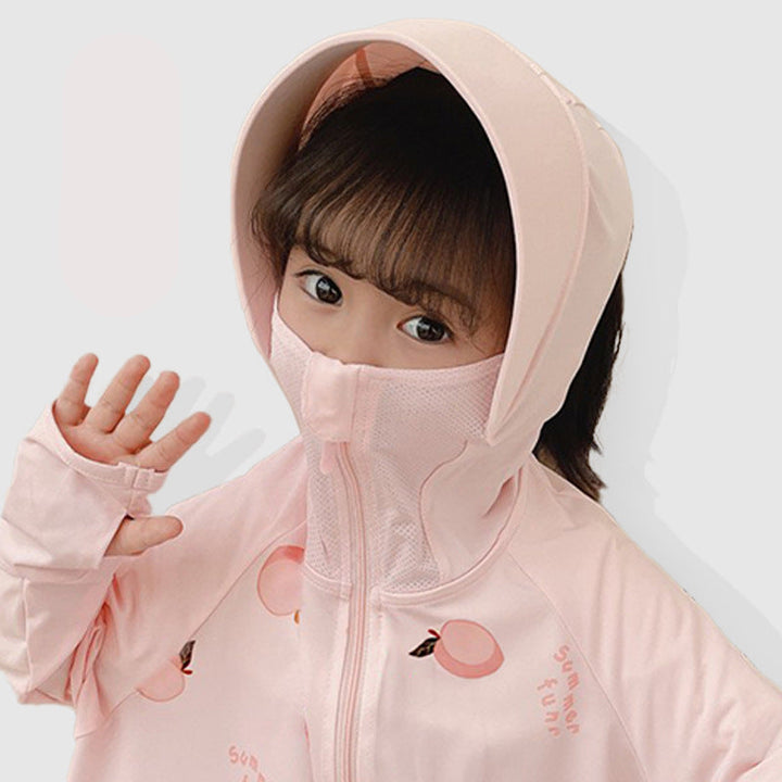Kinder UV-Schutzjacke mit Kapuze und leichten atmungsaktiven Eigenschaften Echo Archiv