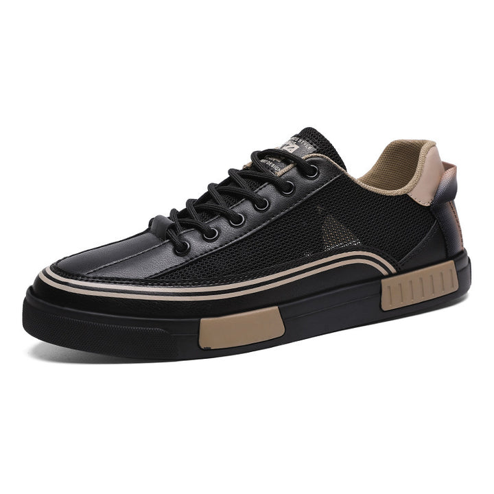 Unisex leichte Retro-Cupsohlen-Sneaker mit atmungsaktivem Mesh, gepolstertem Komfortfußbett und griffiger Gummilaufsohle – Norré