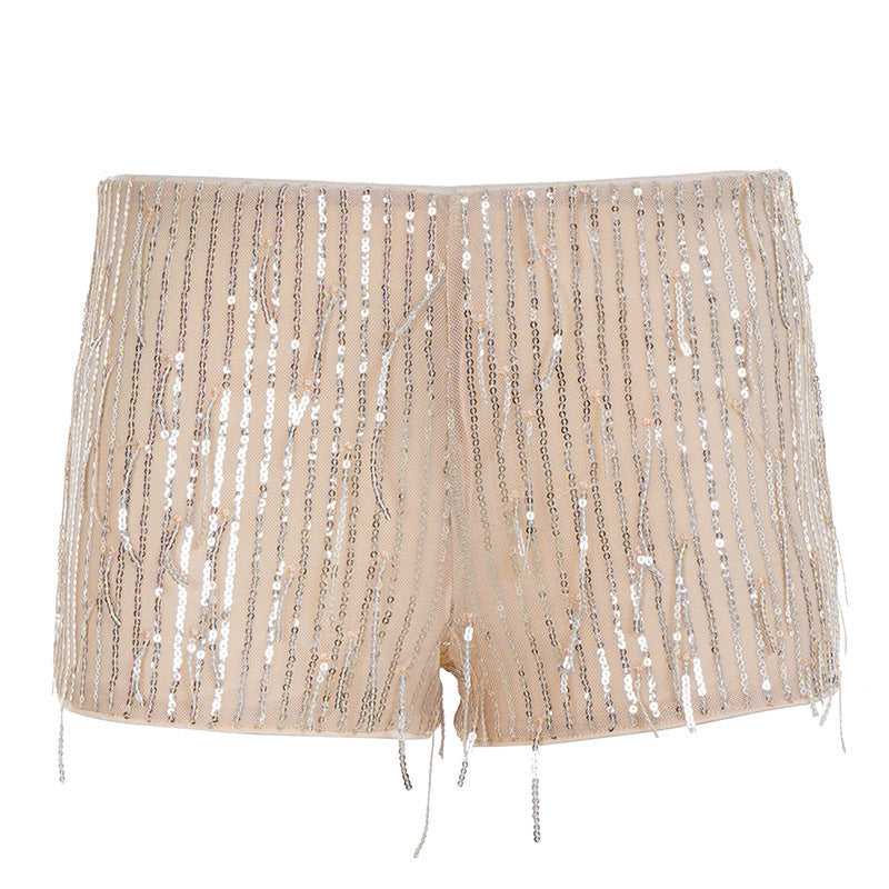 Damen glamouröse Pailletten-Shorts Echo Archiv