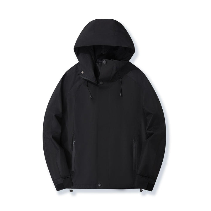 Damen Urbaner Kapuzen-Anorak mit kontrastierenden Bahnen, Mesh-Futter & verstellbarem Saum Echo Archiv