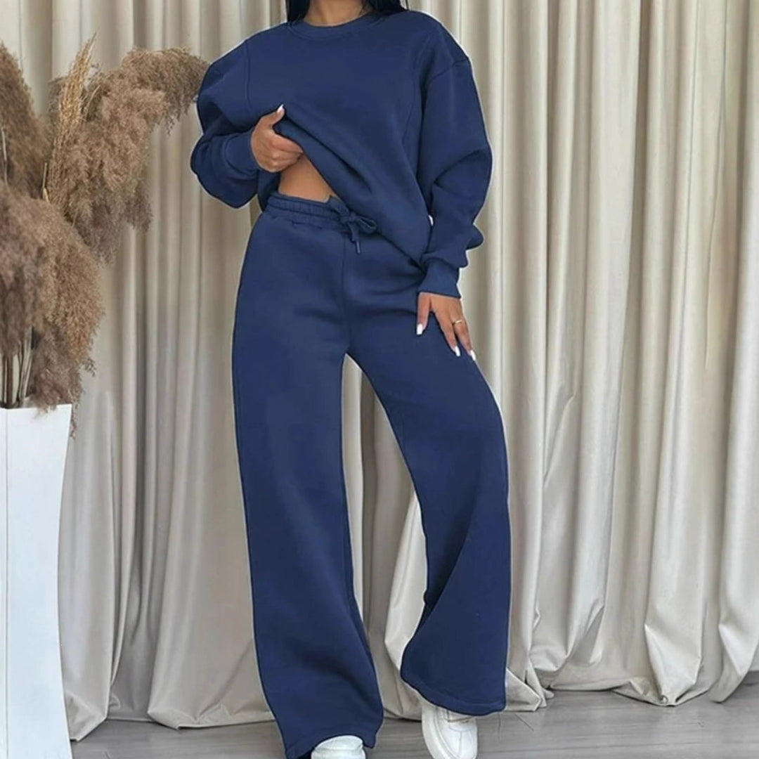 Damen nan lässiges Oversize Sweatshirt und weite Jogginghose Set Echo Archiv