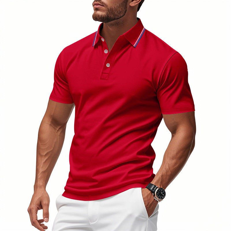 Herren Poloshirt mit farblich abgesetztem Kragen Echoarchiv