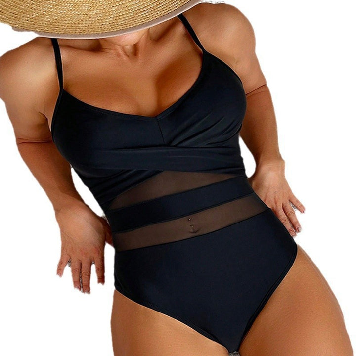 Damen Eleganter Badeanzug mit innovativem Mesh-Design Echo Archiv