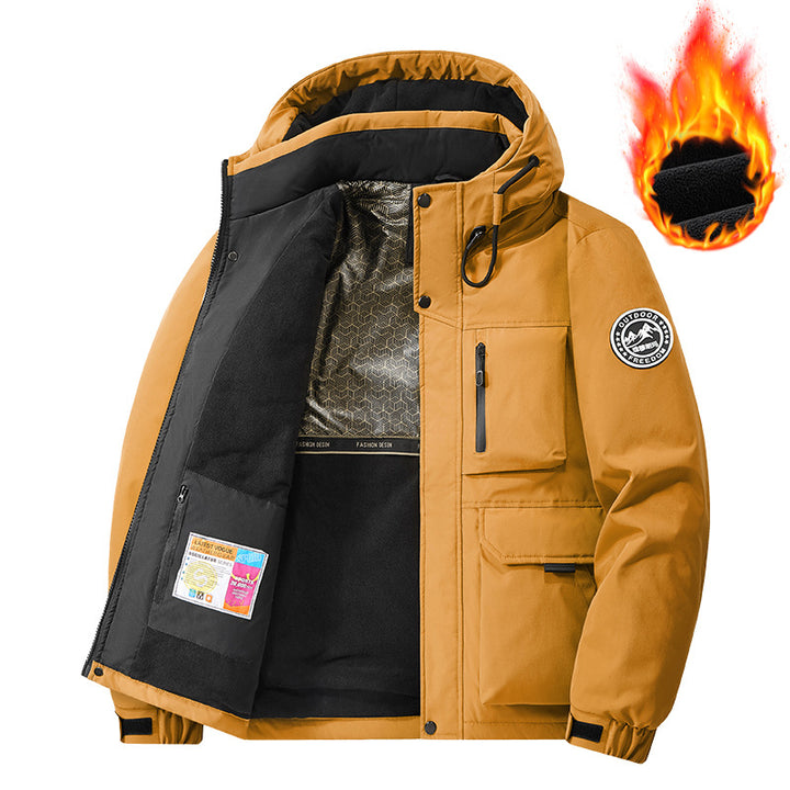 Herren Technischer Thermo-Parka mit Microfleece-Innenfutter und Utility-Taschen Echo Archiv