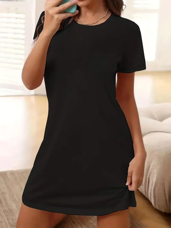 Damen T-Shirt-Kleid im lässigen Schnitt mit Rundhalsausschnitt Echo Archiv