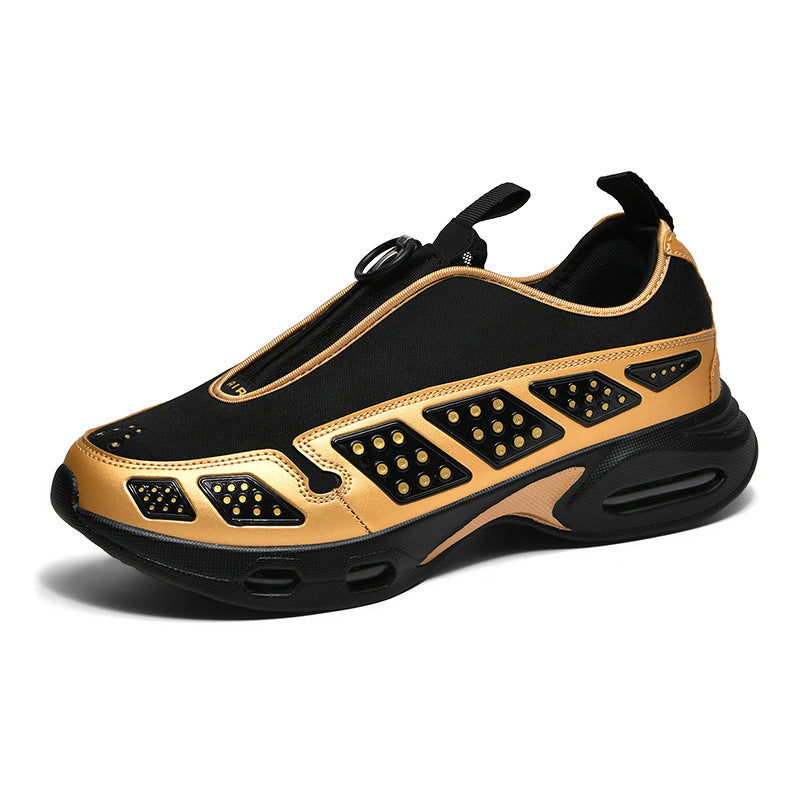 Herren sportlicher Schlupfsneaker mit integrierter Luftkammer, Reißverschlusszug und gedämpfter Profilsohle – Tavélo