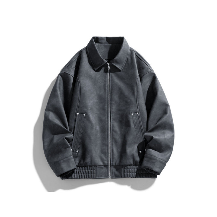 Herren Lässige Kunstlederjacke Echo Archiv