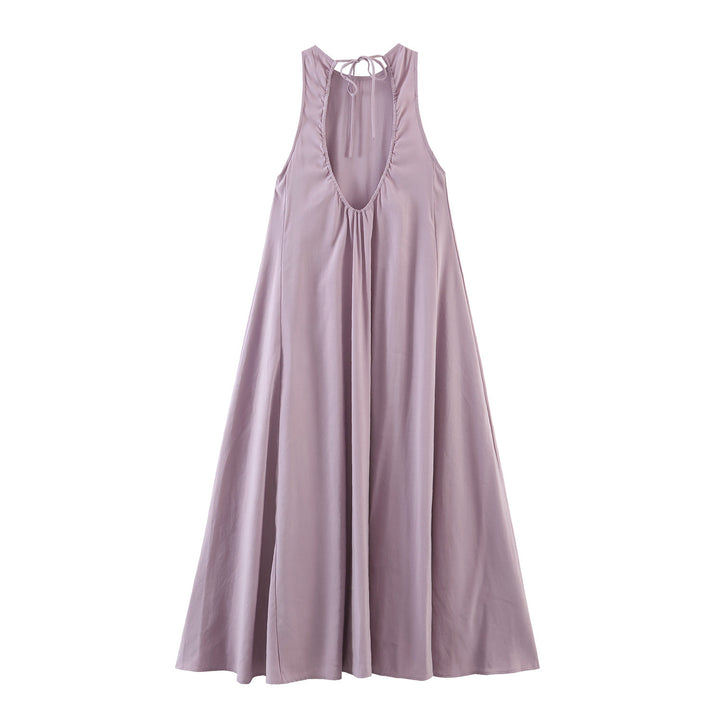 Damen Maxikleid mit elegantem Rückenausschnitt und schwingendem Schnitt Echo Archiv