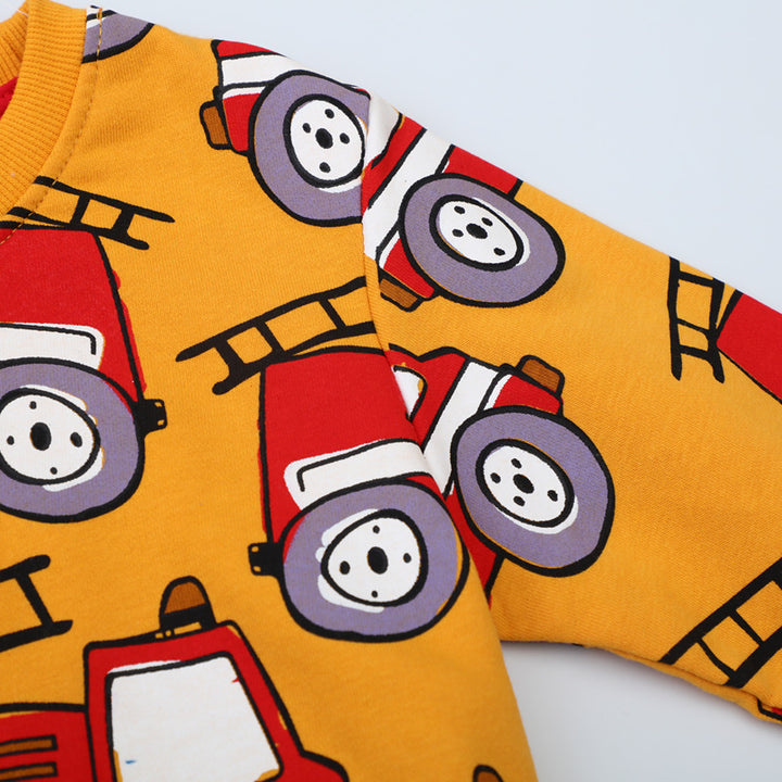 Jungen Sweatshirt mit coolem Feuerwehrfahrzeug-Motiv Echo Archiv