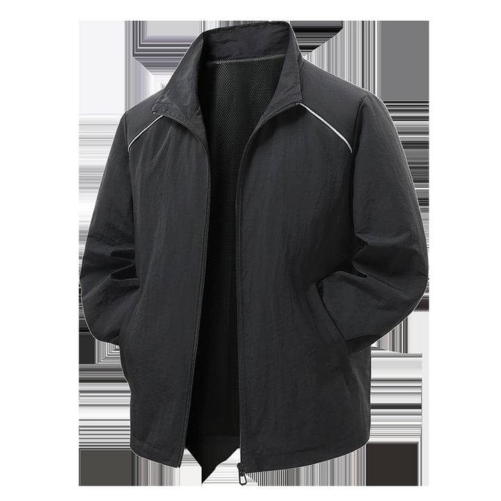 Herren Leichte Wind- und Regenjacke mit Mesh-Innenfutter und reflektierenden Schulterpaspeln Echo Archiv